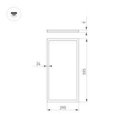 Светильник DL-INTENSO-S300x600-28W Day4000 (WH, 120 deg, CRI90, 230V) (Arlight, IP40 Металл, 5 лет) 043553