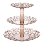 Фруктовница Мелодия 3-х ярусная (тонированный) (комплект 15 шт)