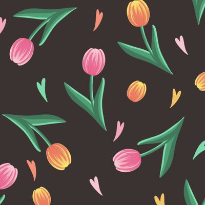 Тюльпаны на темном