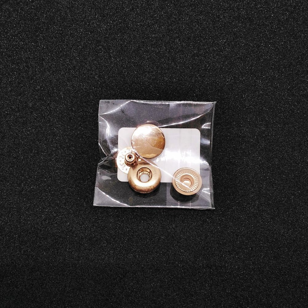 Кнопка металлическая №1127 12,5мм, цв.золото