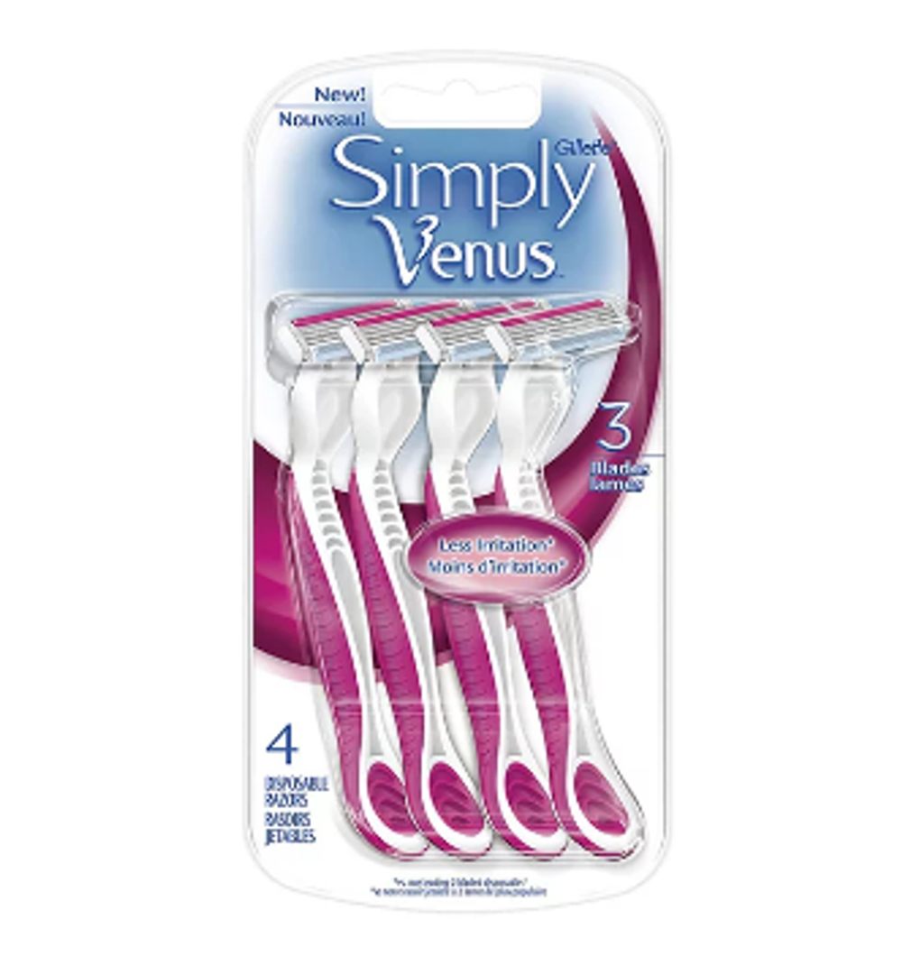 Gillette Станок бритвенный Simply Venus 3, одноразовый, 4 шт