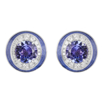 Серьги с Танзанитом и Бриллиантами, Е0143-30/4