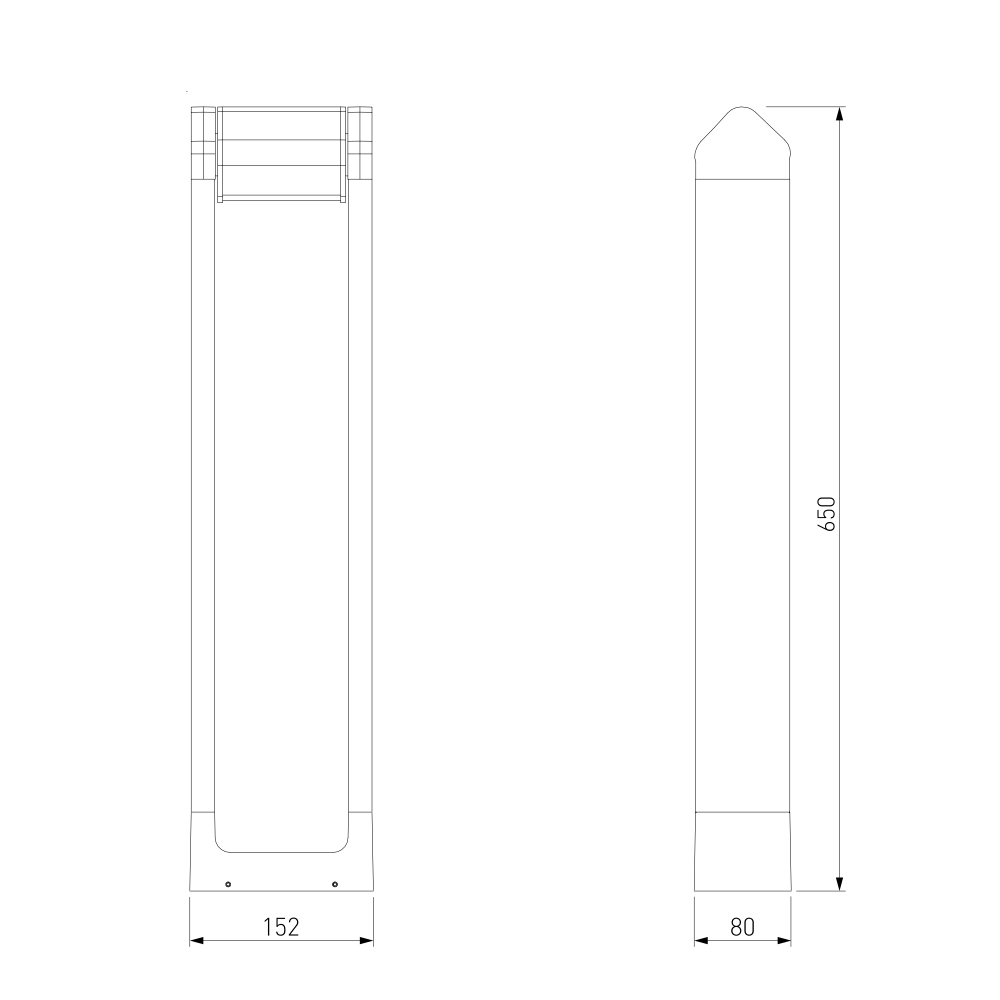 Ландшафтный поворотный светильник DORS LED 3000K IP54 35163/F черный