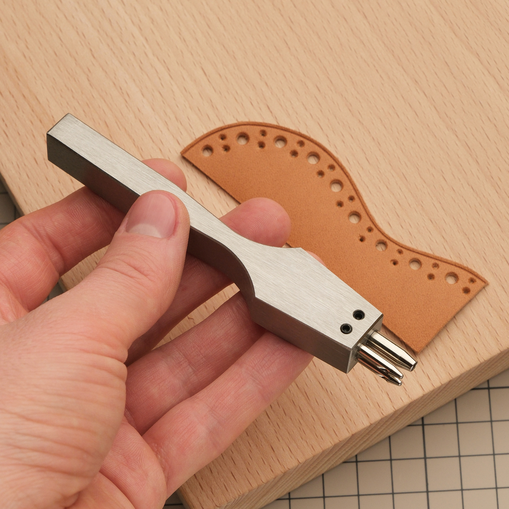 Пробойник для брогирования // Броги на 3 зуба