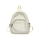 PAKEXIONG Canvas Versatile For High School And University Students Regular Unisex White/Black/Khaki/Orange