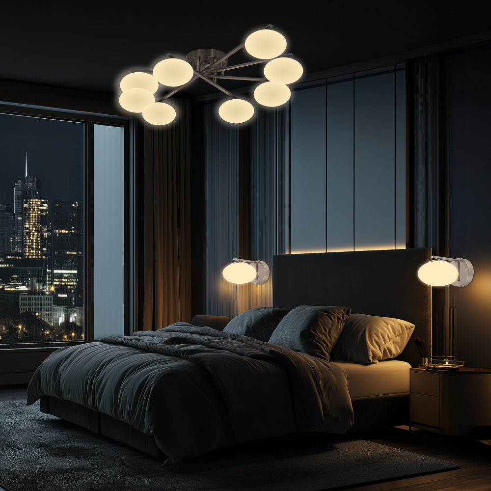 Citilux ATMAN SMART CL226A181 LED RGB Умная люстра Матовый Хром