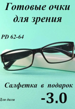Очки для зрения для дали корригирующие ( от -0.5 до -4)