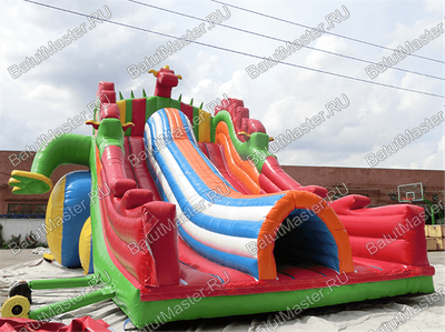 Коммерческий надувной батут "Змей Горыныч 3" 23*11*10 м
