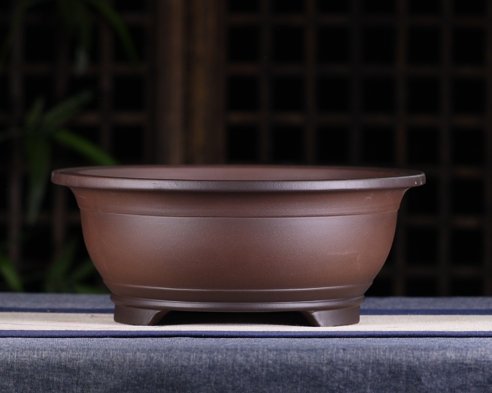 Состаренный неглазурованный горшок для бонсай высокого качества (исинская керамика) | 27.0*11.0