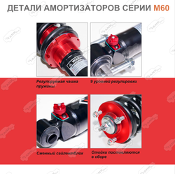 TANK 300 Подвеска MAMBA Control version M60 (2 дюйма, регулируемая)