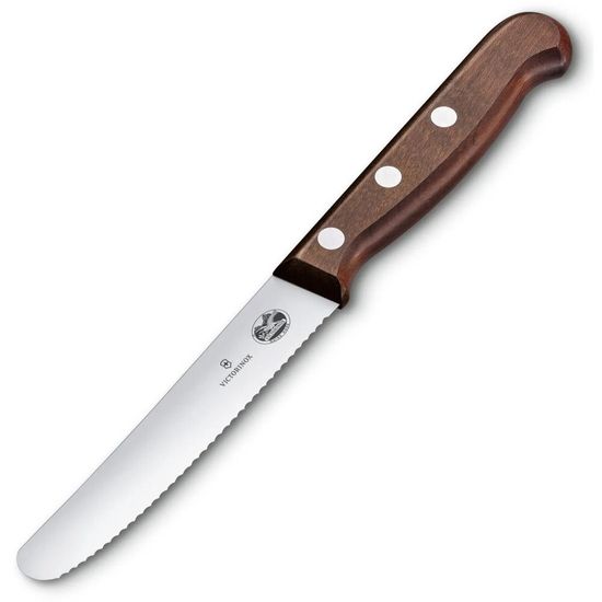 Кухонный нож Victorinox Мод. WOOD TOMATO AND TABLE SERRATED #5.0830.11G