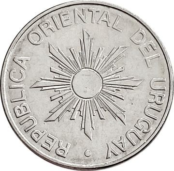 5 новых песо 1989 Уругвай