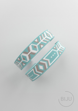 Схема PEYOTE, Схема браслета мозаичное плетение, узор из Miyuki Delica 11/0, файл PDF, №253