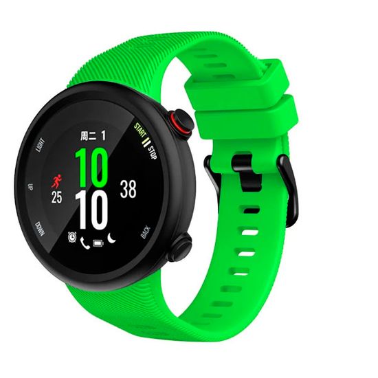 Ремешок для Garmin Forerunner 45 / Garmin SWIM 2 силиконовый (Салатовый)