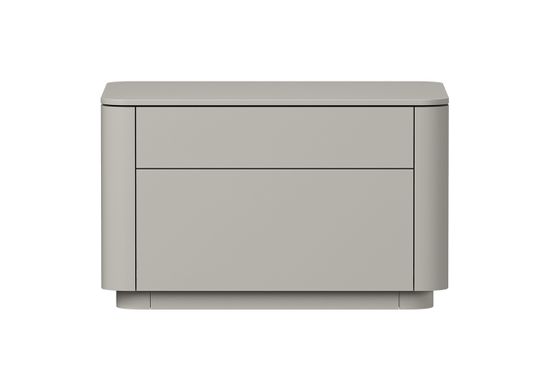Тумба прикроватная Tammi 2 ящика ширина 60 см (серо-бежевый)