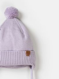 Шапка хлопковая на подкладе "Лаванда" 0+