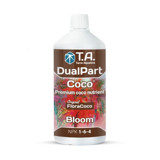 Удобрение минеральное для кокосового субстрата и цветения Terra Aquatica DualPart Coco Bloom 1 л