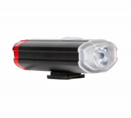 Фонарь передний STG FL1612  200lm 800 mAH Свет спереди и сзади, крепление на шлем/руль.