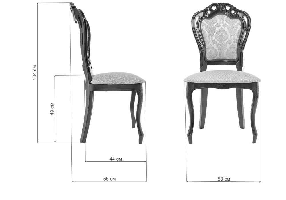 Стул Bronte вишня / патина