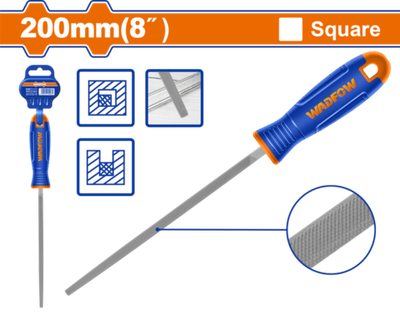 Напильник квадратный 200 мм (10/60) WADFOW WFE7838