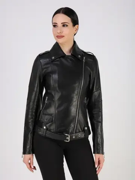 Кожаная куртка демисезонная косуха