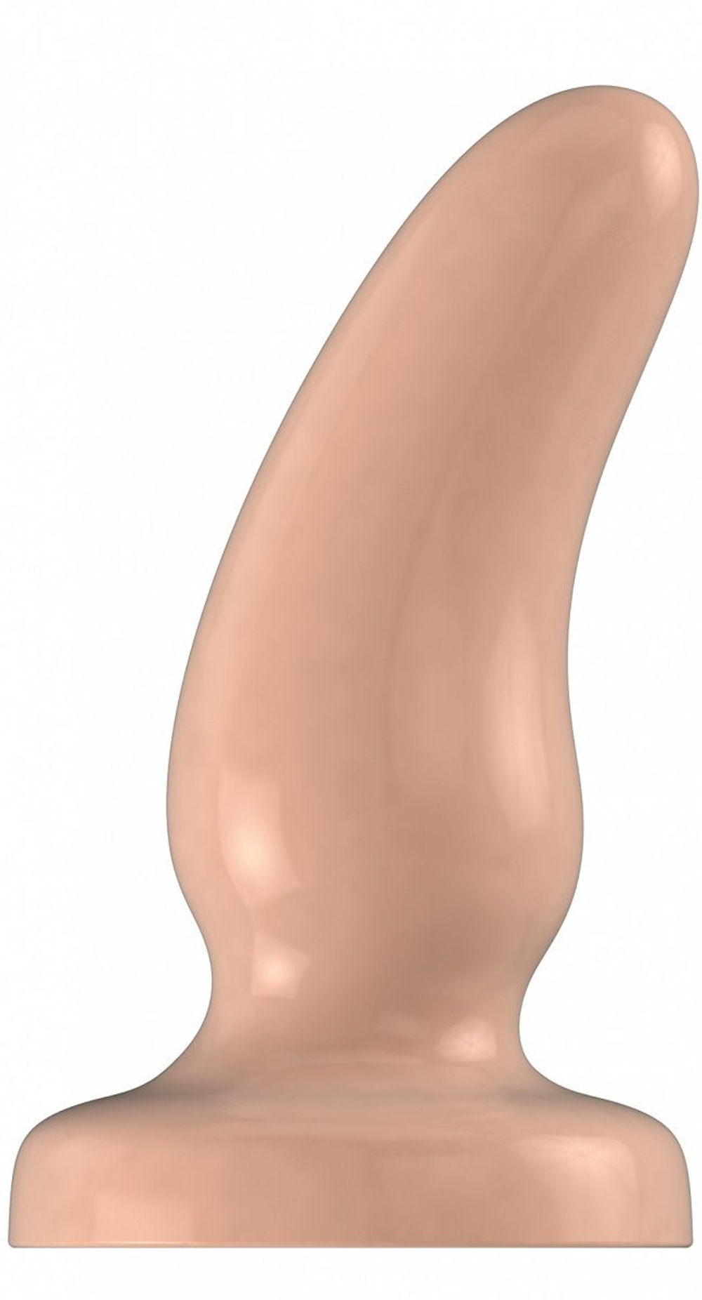 Телесная анальная пробка Bottom Line №7 - 10,5 см. (Цвет: телесный)