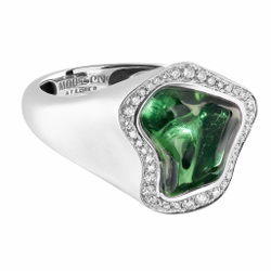 Кольцо с Турмалином и Бриллиантами, R0030-31/1