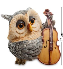 MB-6286-LB Копилка Сова «Виолончелист» (Sealmark)