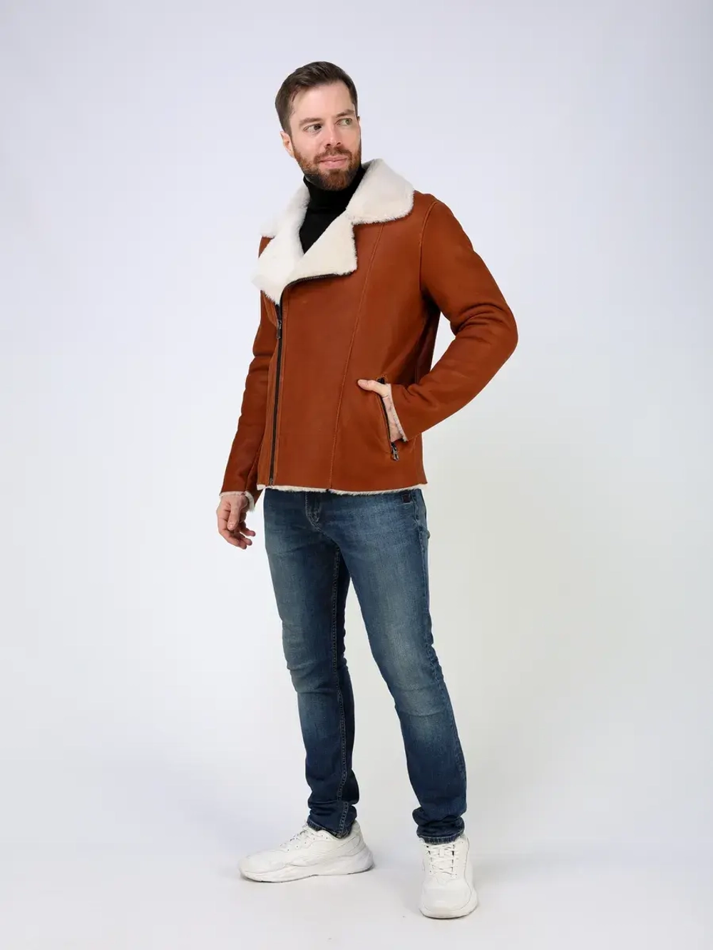 Дубленка зимняя натуральная косуха