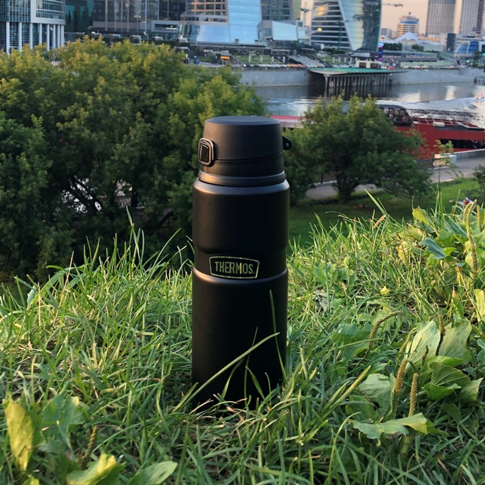 Термос для напитков THERMOS KING SK-4000 0.71L, откидной механизм, чёрный