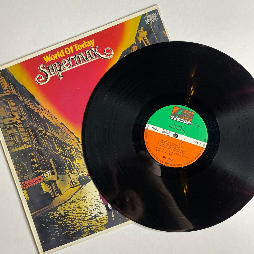 Винтажная виниловая пластинка LP Supermax World Of Today (Germany 1977) Lovemachine