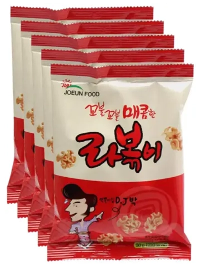 Азиатские снеки хворост с острым вкусом Rabokki 50 г * 5 шт