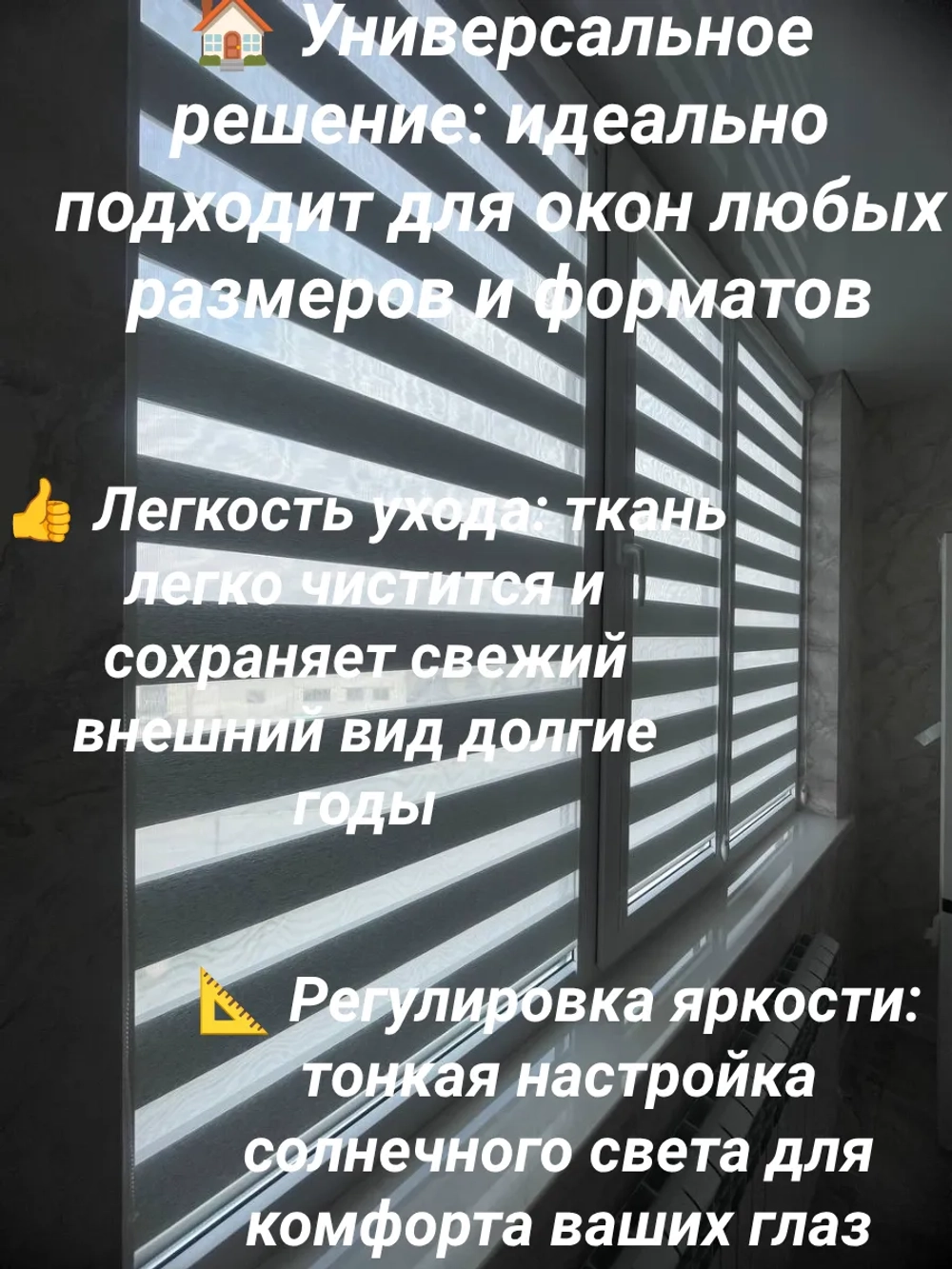 Рулонные шторы День-Ночь 46х150 см