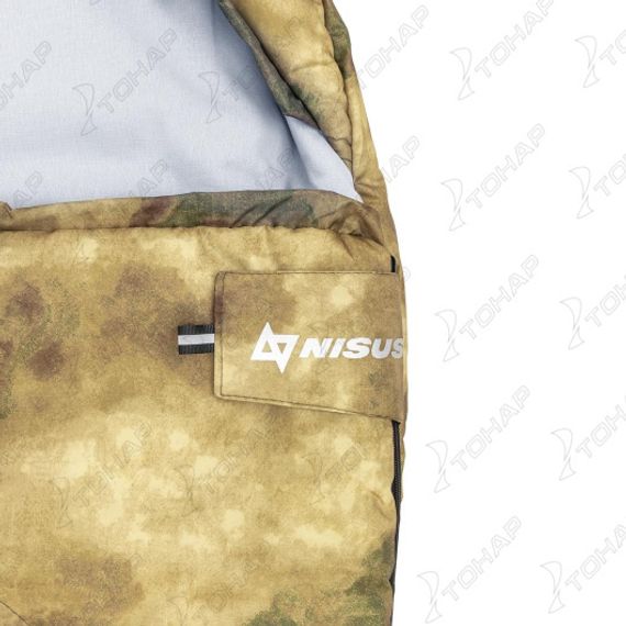 Спальный мешок TRAVEL EXTREME WIDE 300 (220х90) Stratex, КМФ Мох (N-SB-S300-220x90-M) NISUS