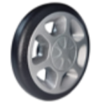 Колесо PLG-K 130, d85, черный