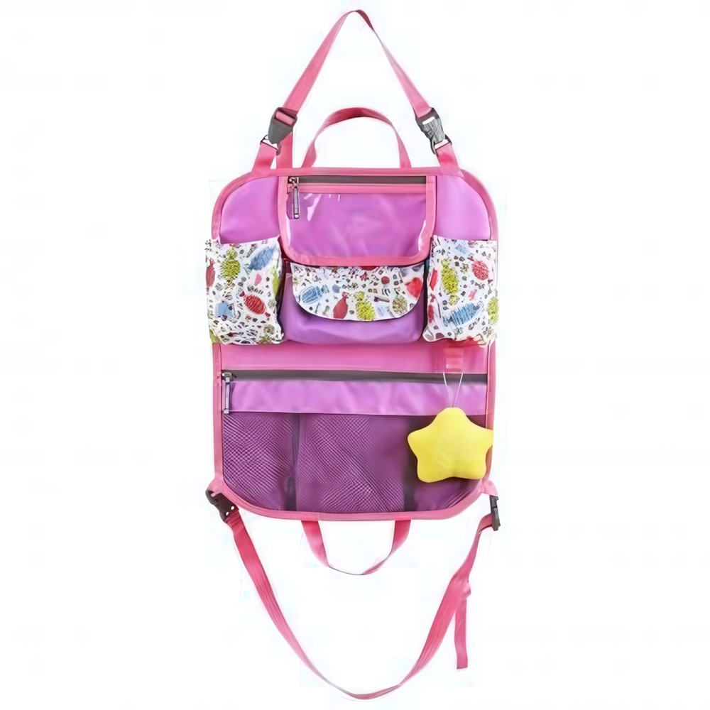 Сумка-органайзер для автомобильного кресла, розовый