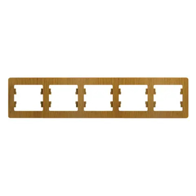 GLOSSA 5-постовая РАМКА, горизонтальная, ДУБ