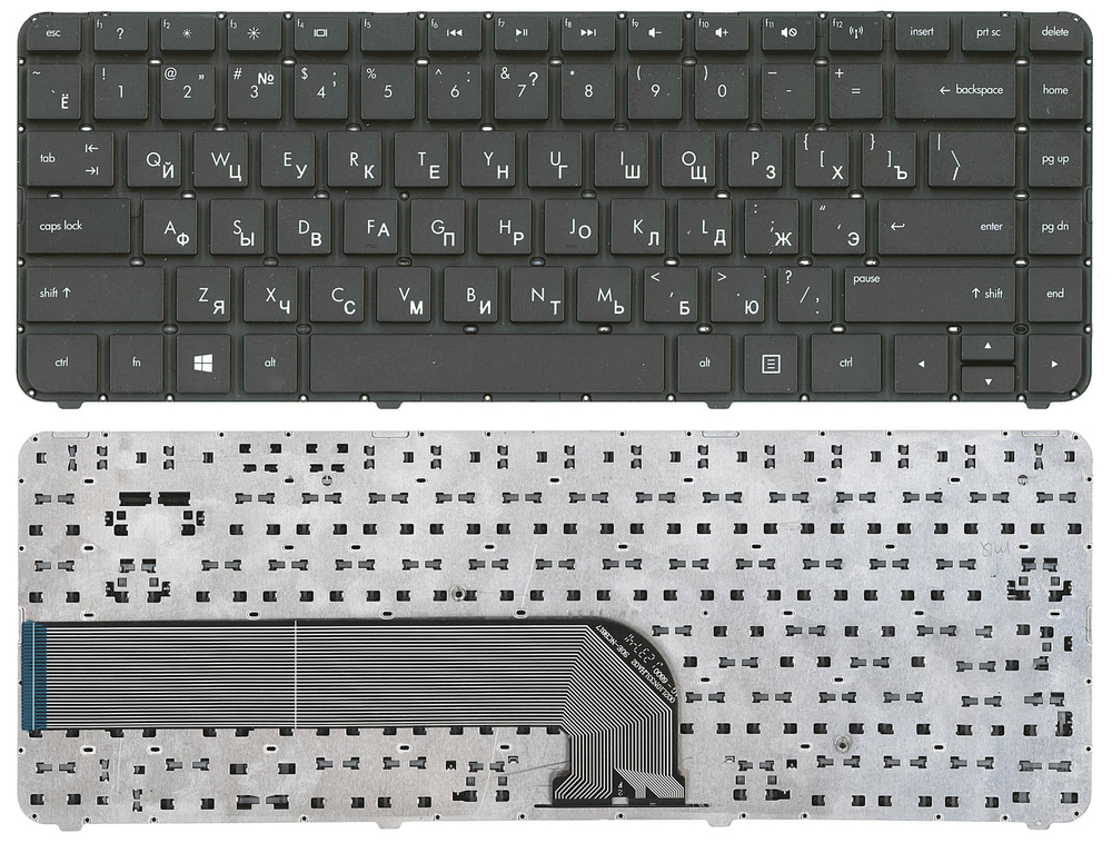 Клавиатура для ноутбука HP Pavilion DV4-5000 черная без рамки