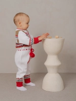 Вязаный комбинезон для новорожденных и малышей на молнии