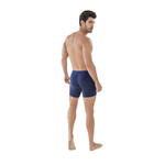 Темно-синие удлиненные трусы-боксеры Caribbean Long Boxer (Размер: S) (Цвет: темно-синий)