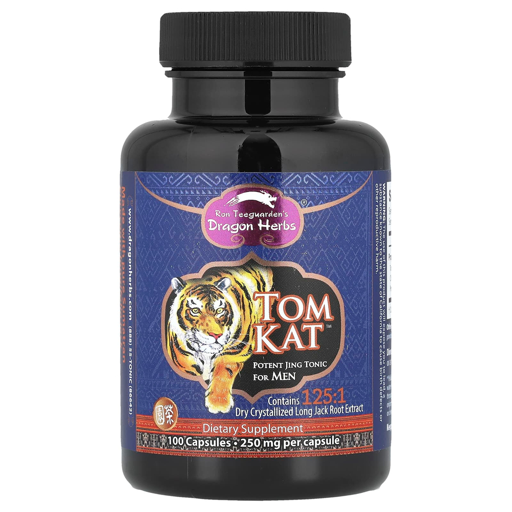 Dragon Herbs, Tom Cat™, тонизирующий тоник для мужчин, 100 капсул