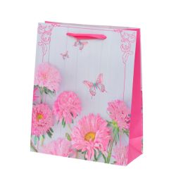 GAEM Пакет подарочный M (бумага 210г/м2, блок микс12шт), L26 W10 H32 см, 4в.