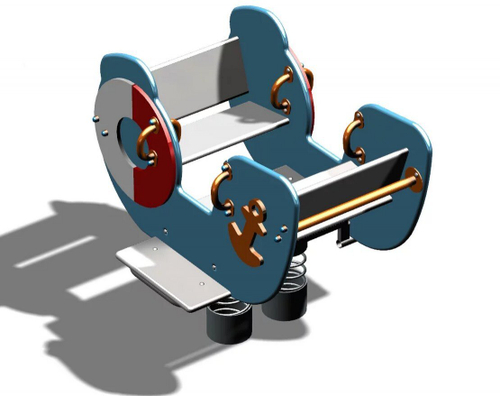 Качалка на пружине Лодочка D.Kp.003