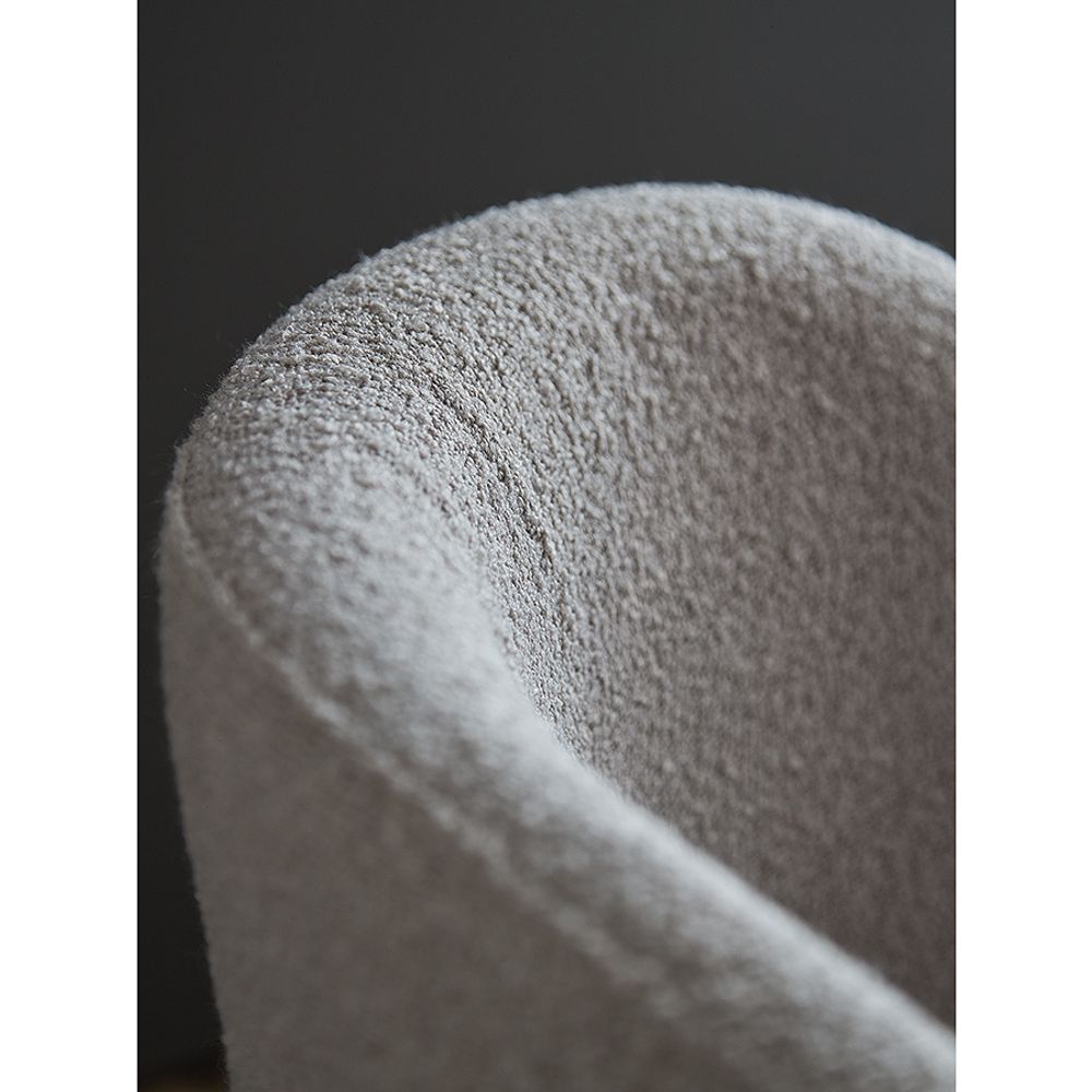 Стул Embrace, букле, серо-бежевый