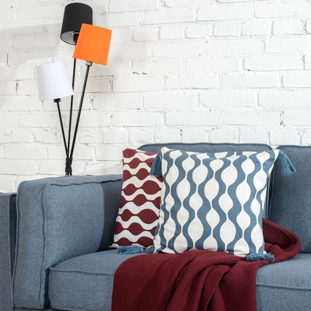 Чехол для подушки traffic, бордового цвета cuts&pieces, 45х45 см