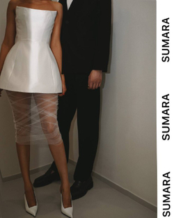 Платье - корсет с баской