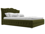 Кровать интерьерная Герда 160, Зеленый, Микровельвет, 108300