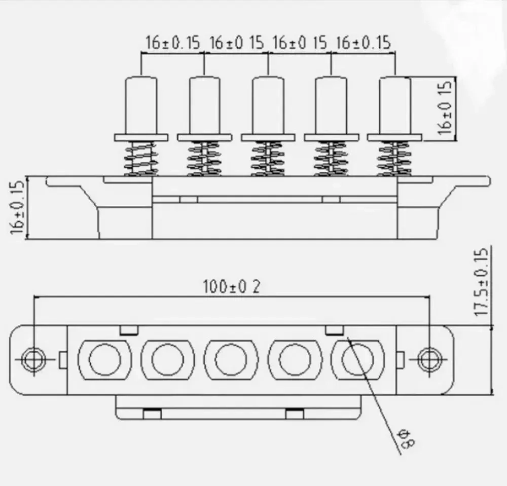 Блок кнопок управления для вытяжки Пятипозиционный
