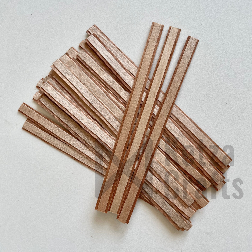 Двухслойный деревянный фитиль без треска