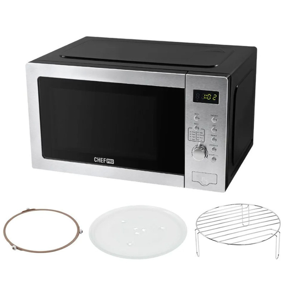 Микроволновая печь CHEF PRO CF-MW1957A с грилем, серебристый